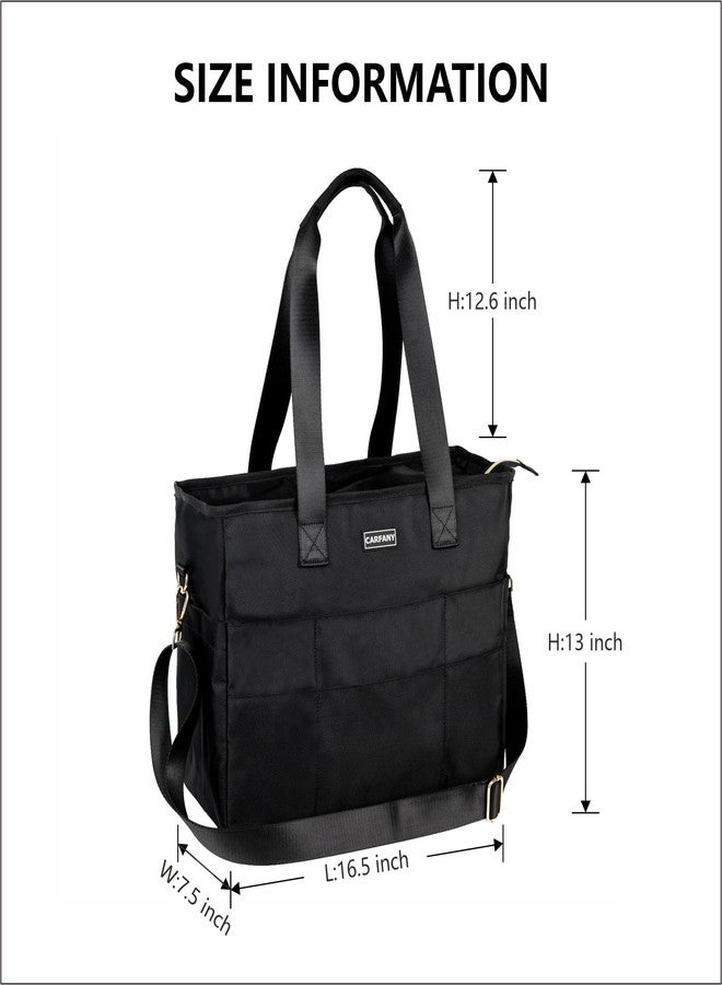 Carfany Professional Women's Laptop Tote - Large Office Bag with Utility Pockets for Work Essentials - Image 5